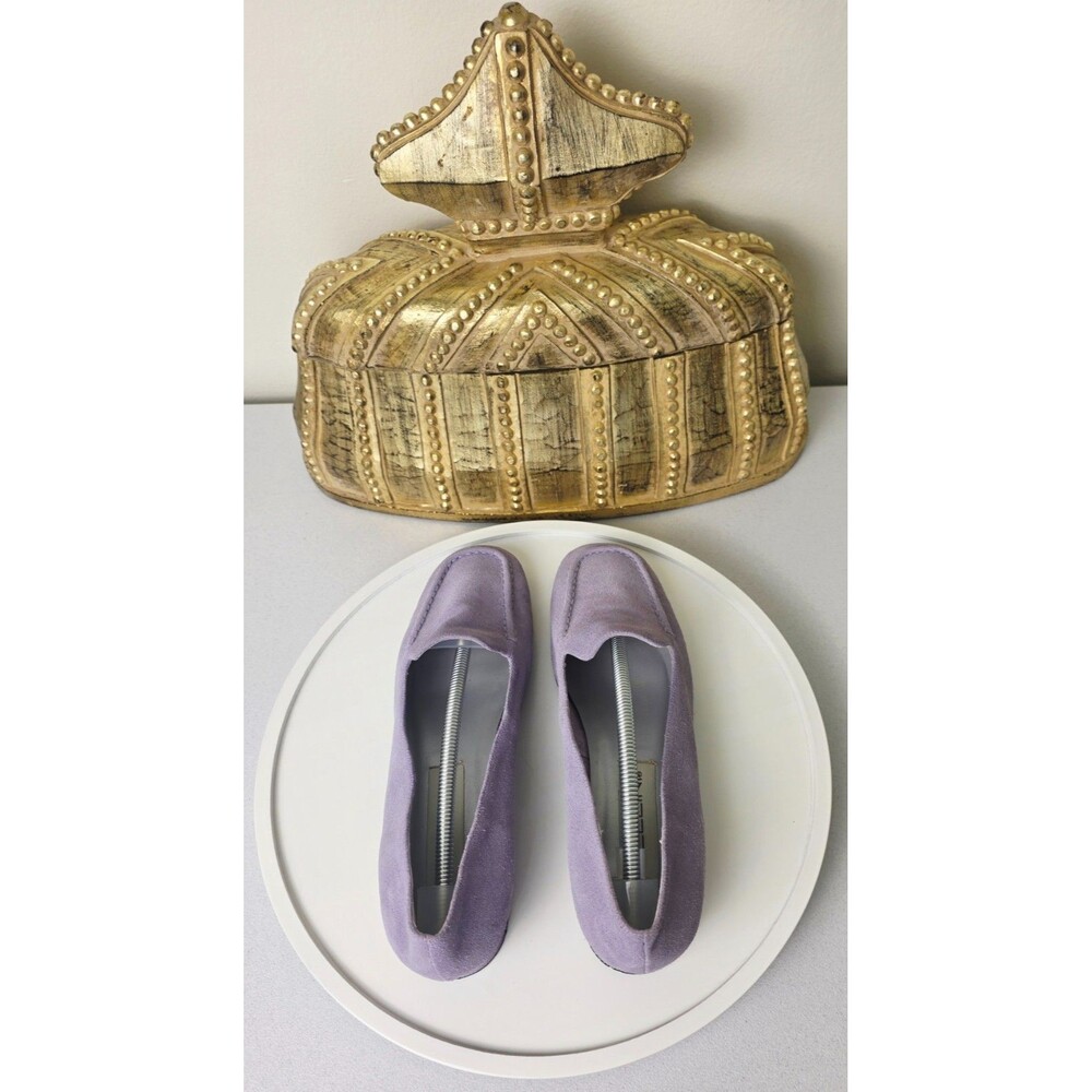 BELLINI Womens Lavender Purple Suede Loafers Flats Sz 8.5 Lilac Slip On Shoes - Picture 9 of 15